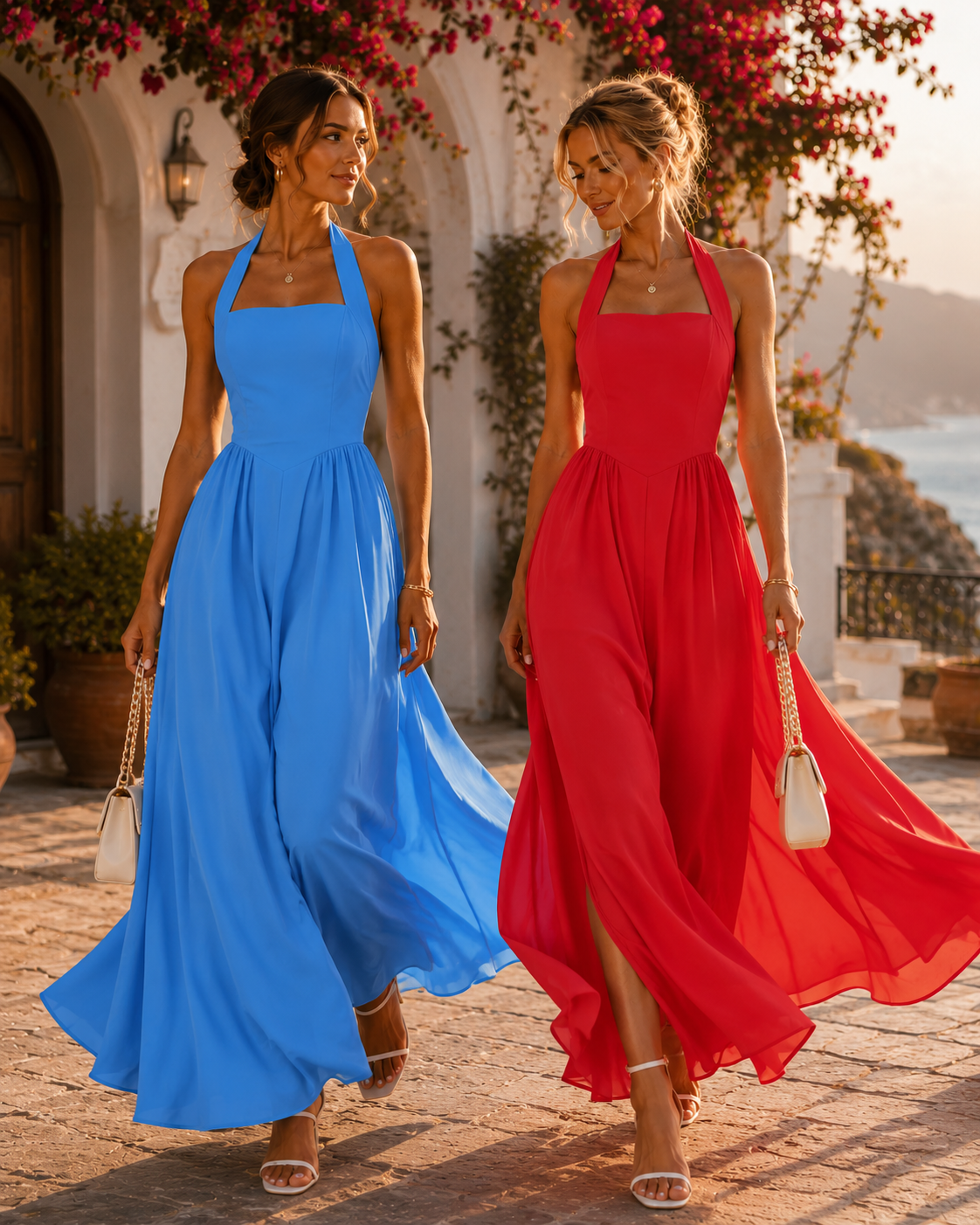 SJ Lavender Muse Halter Maxi Dress