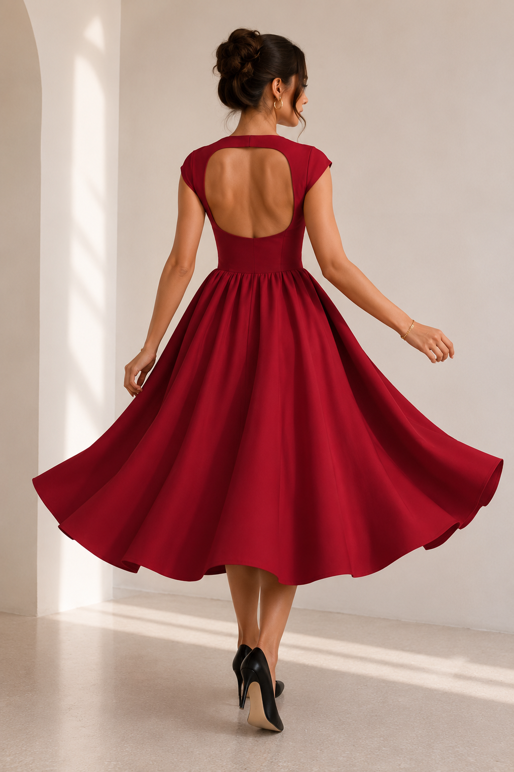 SJ Rosette Grace Midi Dress