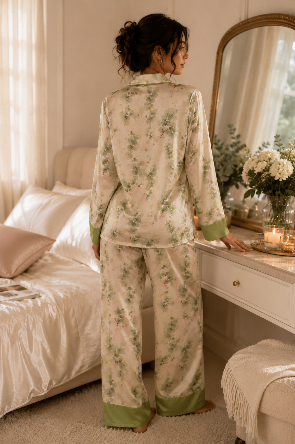 SJ Olive Bloom Luxury Pajamas