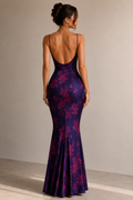 SJ Noir Fleur Corset Maxi Dress