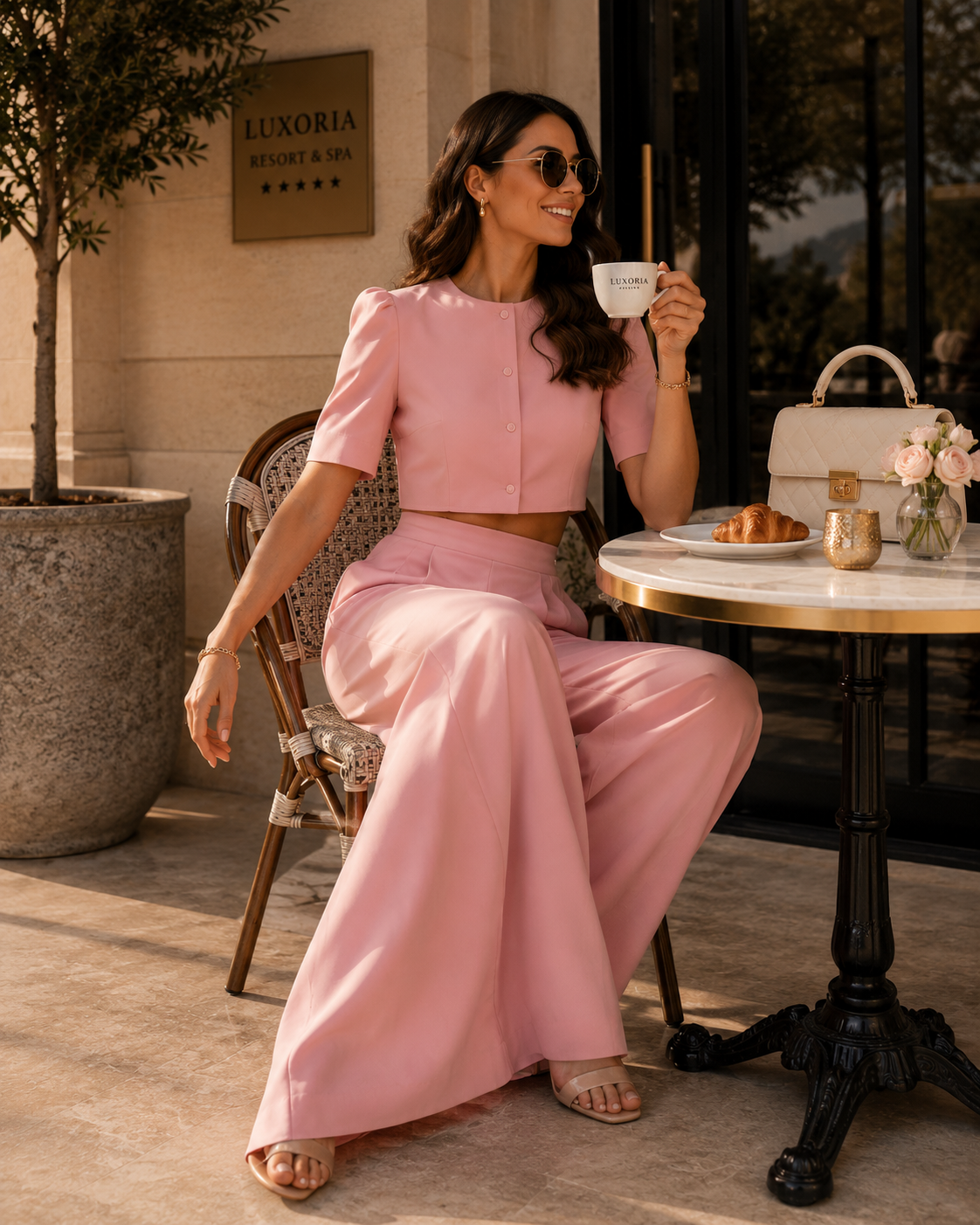 SJ Elan Luxe Two- Piece Set