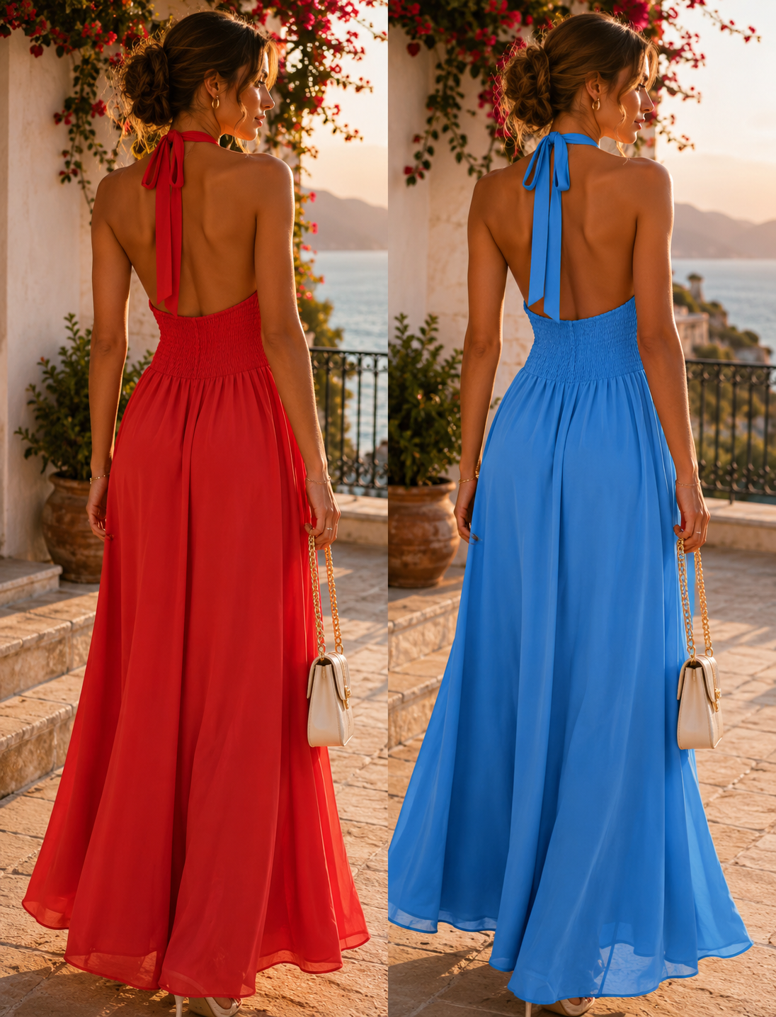 SJ Lavender Muse Halter Maxi Dress