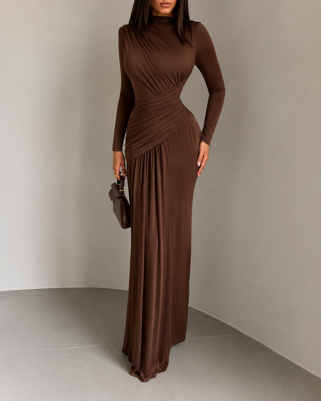 SJ Elise Draped Luxe Gown